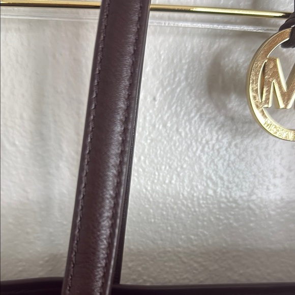 Michael Kors Dark Brown Logo Tote - Picture 4 of 8